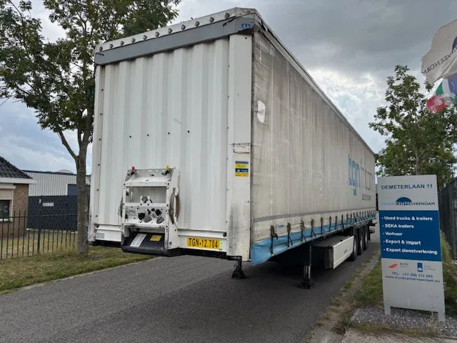 Krone SD curtainslider taillift standard chassis drum brakes - Curtainsider semi-trailer: picture 1 Krone SD curtainslider taillift standard chassis drum brakes - Curtainsider semi-trailer: picture 1