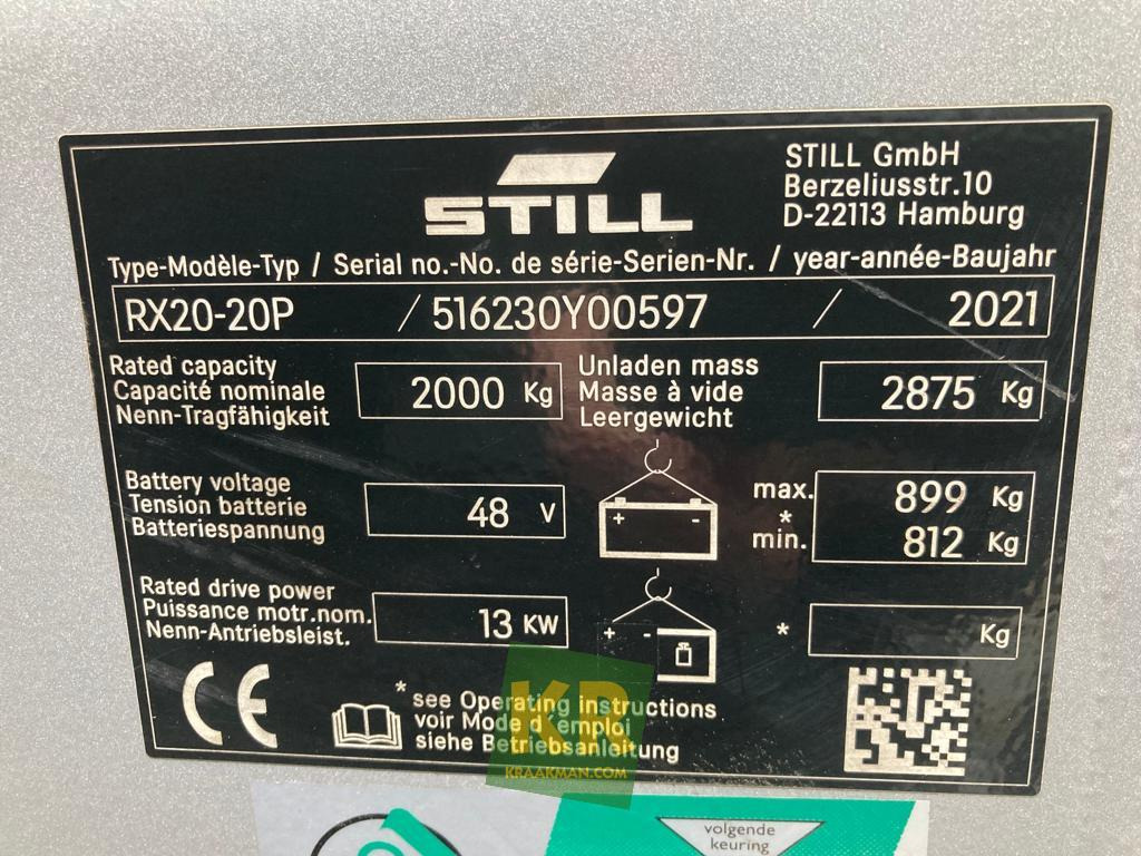 New Electric forklift Still RX 20-20P elekt. heftruck: picture 19