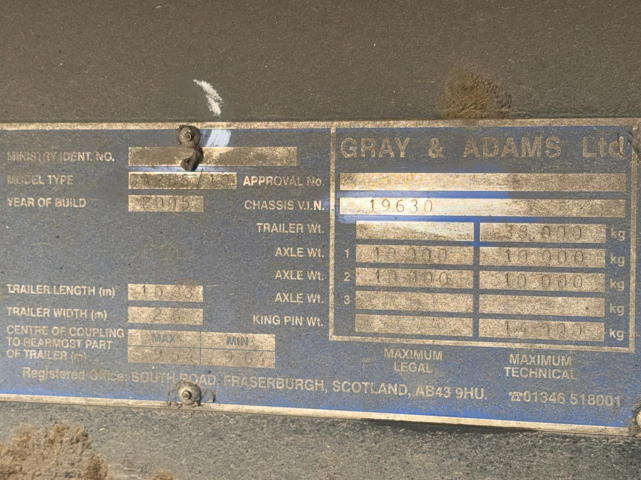 2010 Gray & Adams 13.6m Fridge Trailer – FR010 - Refrigerator semi-trailer: picture 2 2010 Gray & Adams 13.6m Fridge Trailer – FR010 - Refrigerator semi-trailer: picture 2