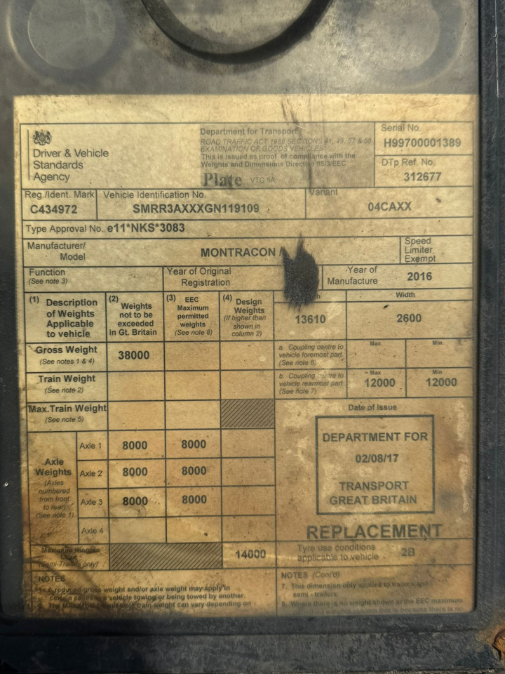 Montracon 2016 SLXe 200 – CML449 - Refrigerator semi-trailer: picture 3 Montracon 2016 SLXe 200 – CML449 - Refrigerator semi-trailer: picture 3