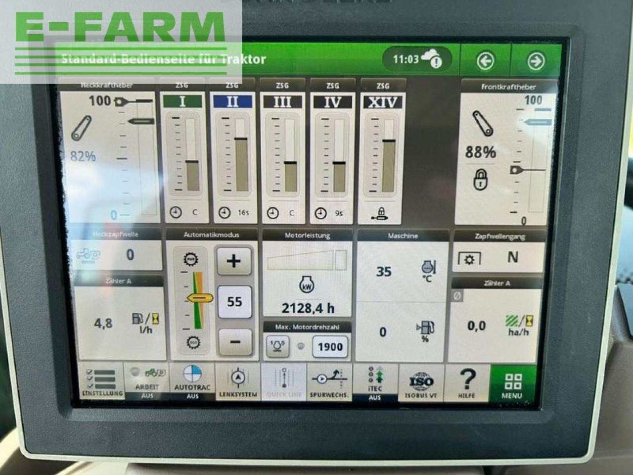 Farm tractor John Deere 6215r: picture 12