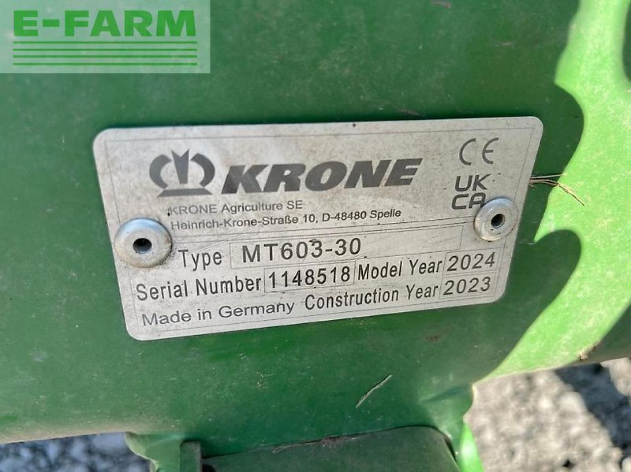 Krone ec b 870 - Mower: picture 3 Krone ec b 870 - Mower: picture 3