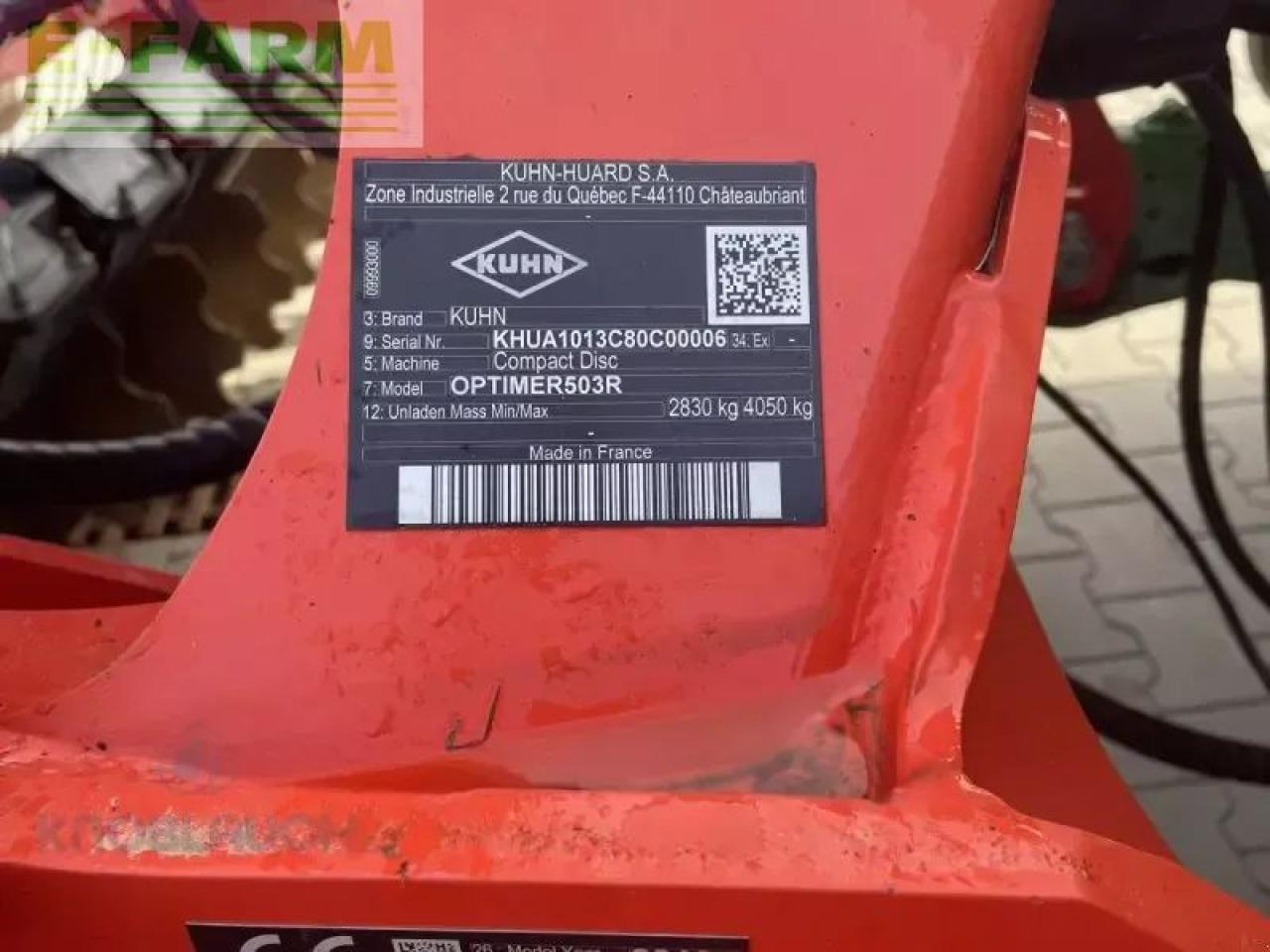 Kuhn optimer + 503r - Disc harrow: picture 5 Kuhn optimer + 503r - Disc harrow: picture 5
