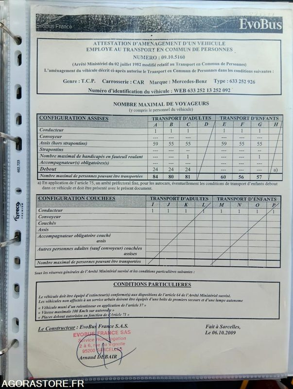 MERCEDES INTOURO N°093377 - School bus: picture 3 MERCEDES INTOURO N°093377 - School bus: picture 3