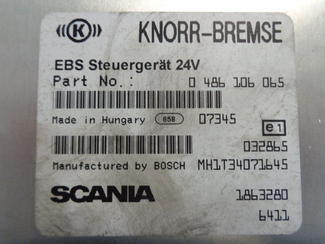 Scania EBS - ECU for Truck: picture 2 Scania EBS - ECU for Truck: picture 2