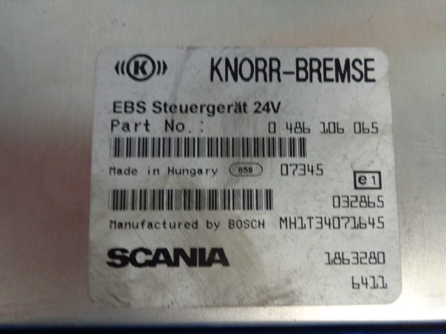 Scania EBS control units 1863489, 1888379, 1863280, 1860636, 1766306, 1 - ECU for Truck: picture 4 Scania EBS control units 1863489, 1888379, 1863280, 1860636, 1766306, 1 - ECU for Truck: picture 4