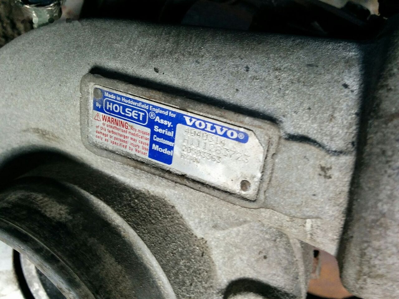 Volvo HOLSET HX40M . HX40G Iveko Volvo Iveko Cursor-8 - Turbo for Bus: picture 4 Volvo HOLSET HX40M . HX40G Iveko Volvo Iveko Cursor-8 - Turbo for Bus: picture 4