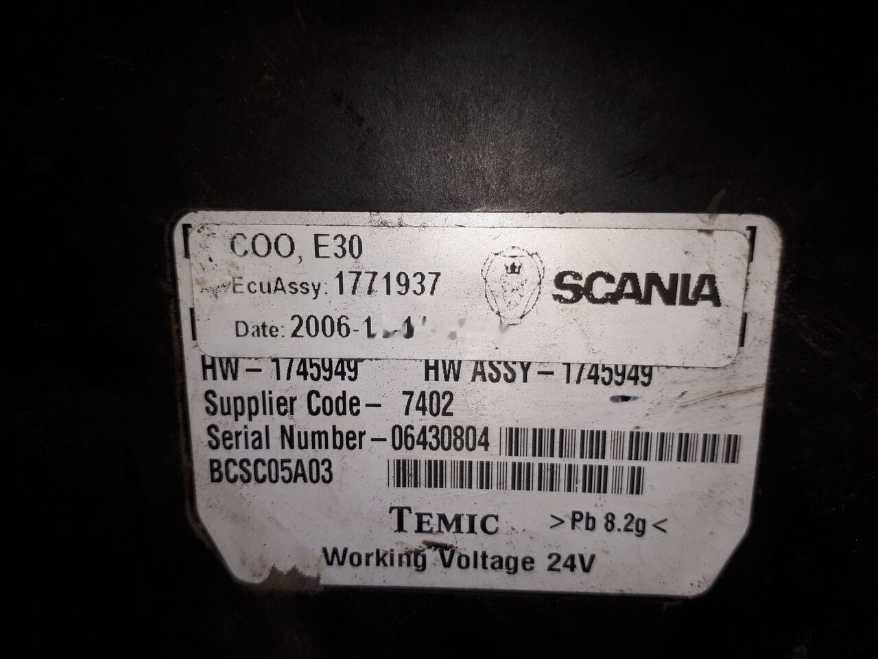 ECU for Bus WABCO 1784017. 900226R11. 1759396. 75228-C3B . 176955: picture 8