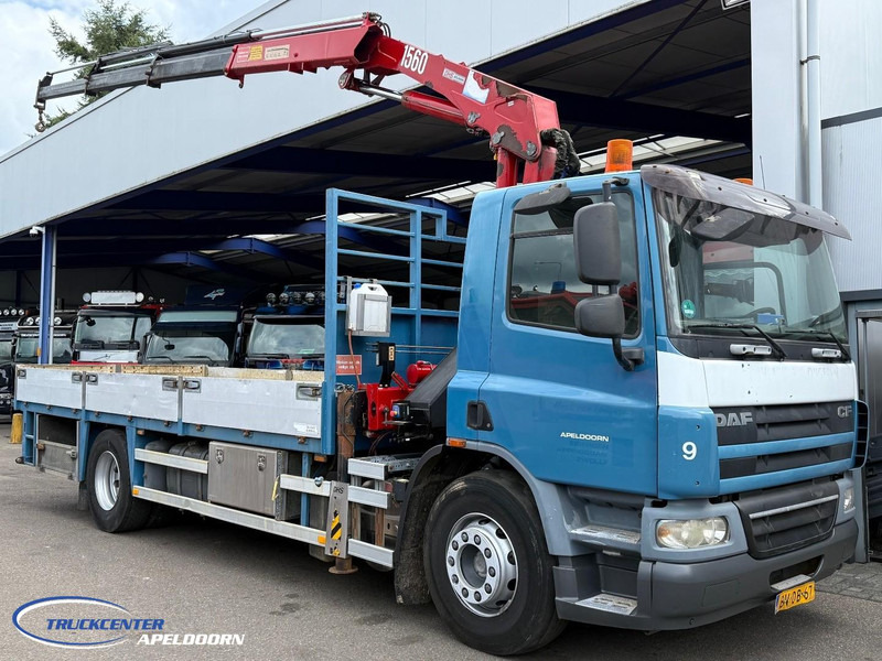 DAF CF 75.310 Handgeschakeld, Bladgeveerd, HMF 1560 K3 - Dropside/ Flatbed truck, Crane truck: picture 1 DAF CF 75.310 Handgeschakeld, Bladgeveerd, HMF 1560 K3 - Dropside/ Flatbed truck, Crane truck: picture 1