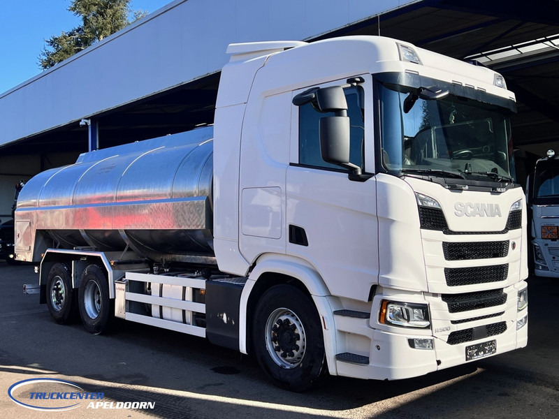 Scania R500 NGS 15000 Liter, Retarder, Steering axle, Stainless steel - Edelstahlt, Milk - Milch - Water - Tank truck: picture 1 Scania R500 NGS 15000 Liter, Retarder, Steering axle, Stainless steel - Edelstahlt, Milk - Milch - Water - Tank truck: picture 1