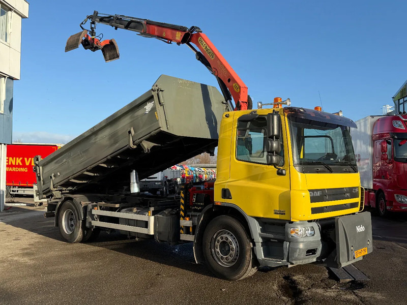 DAF CF 75.250 4X2 + PALFINGER PK10000 + 3-SIDE TIPPER 12 TON - Tipper, Crane truck: picture 2 DAF CF 75.250 4X2 + PALFINGER PK10000 + 3-SIDE TIPPER 12 TON - Tipper, Crane truck: picture 2