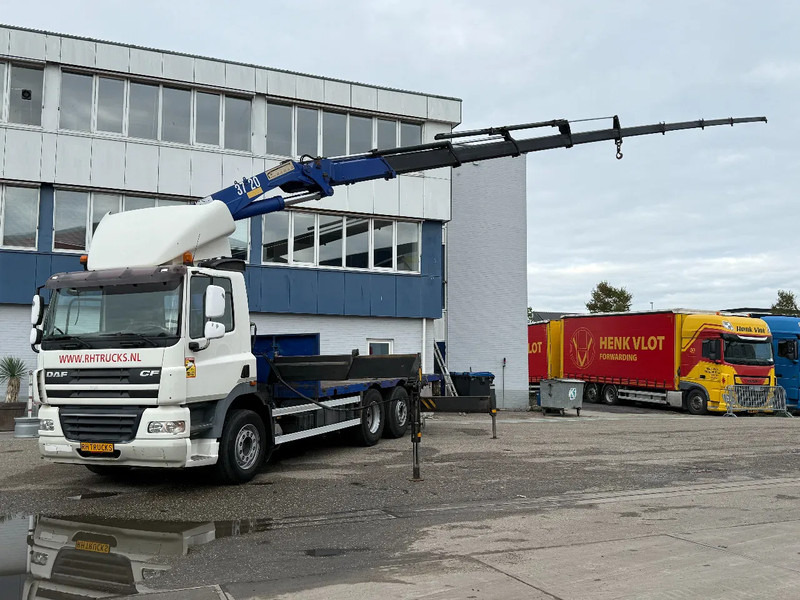 DAF CF 85 6X2 EURO 5 + HMF 37 TON/M + REMOTE CONTROL - Dropside/ Flatbed truck, Crane truck: picture 1 DAF CF 85 6X2 EURO 5 + HMF 37 TON/M + REMOTE CONTROL - Dropside/ Flatbed truck, Crane truck: picture 1