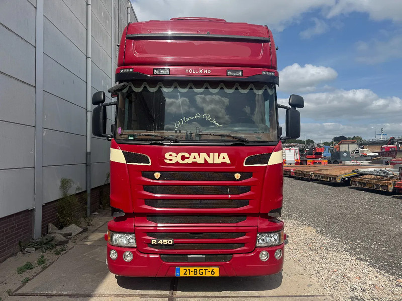 Scania R450 6X2 EURO6 + VAN ECK HANGER - Curtainsider truck: picture 2 Scania R450 6X2 EURO6 + VAN ECK HANGER - Curtainsider truck: picture 2
