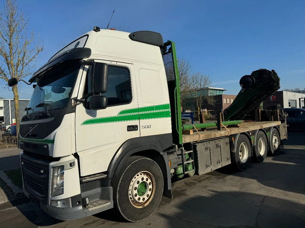 Dropside/ Flatbed truck, Crane truck Volvo FM 500 8X4 HIAB 288 + REMOTE CONTROL 5TH + 6TH F: picture 13