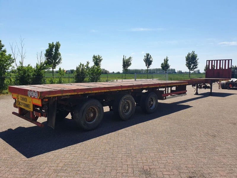 Dropside/ Flatbed semi-trailer Nooteboom OVB-42 VV Extendable 20M Steering platform: picture 9