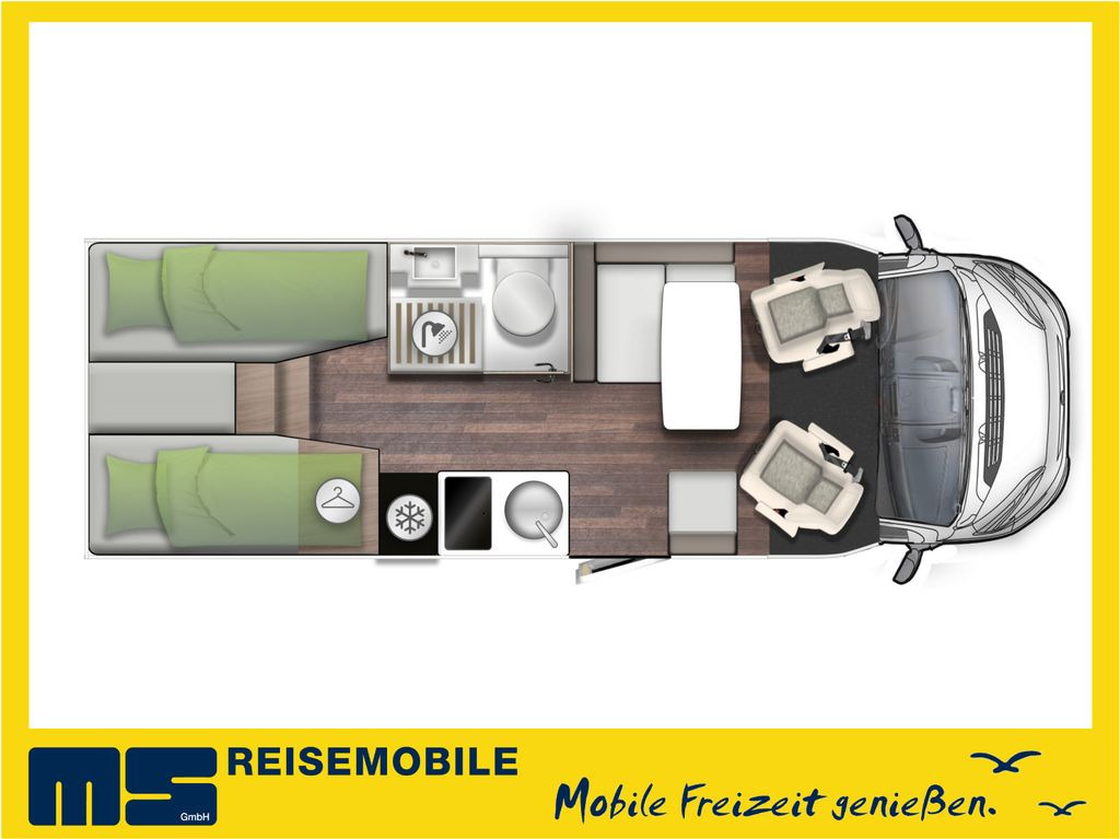 Forster T 699 EB / -MODELL 2025-/ EINZELBETTEN & HUBBETT - Semi-integrated motorhome: picture 2 Forster T 699 EB / -MODELL 2025-/ EINZELBETTEN & HUBBETT - Semi-integrated motorhome: picture 2