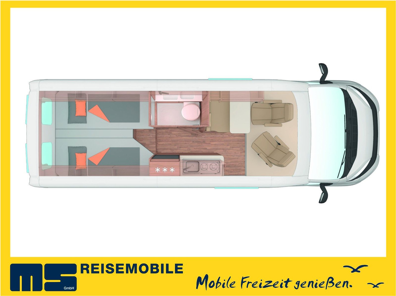 Weinsberg CARABUS 630 ME-EDITION FIRE /-2026-/EINZELBETTEN - Camper van: picture 2 Weinsberg CARABUS 630 ME-EDITION FIRE /-2026-/EINZELBETTEN - Camper van: picture 2