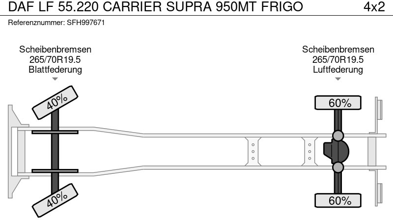 Refrigerator truck DAF LF 55.220 CARRIER SUPRA 950MT FRIGO: picture 18 Refrigerator truck DAF LF 55.220 CARRIER SUPRA 950MT FRIGO: picture 18