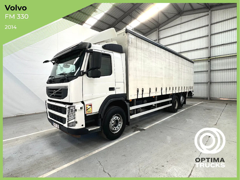 Volvo FM 330 / Essieu relevable et directionnel / Steerable lift axle / Lift as en stuuras - Curtainsider truck: picture 1 Volvo FM 330 / Essieu relevable et directionnel / Steerable lift axle / Lift as en stuuras - Curtainsider truck: picture 1