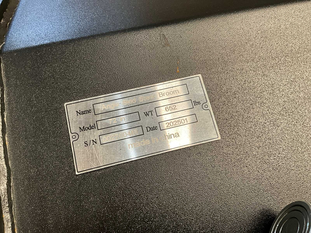 2025 72 INCH BROOM/SWEEPER FOR SKID STEER LOADER - Compact track loader: picture 5 2025 72 INCH BROOM/SWEEPER FOR SKID STEER LOADER - Compact track loader: picture 5