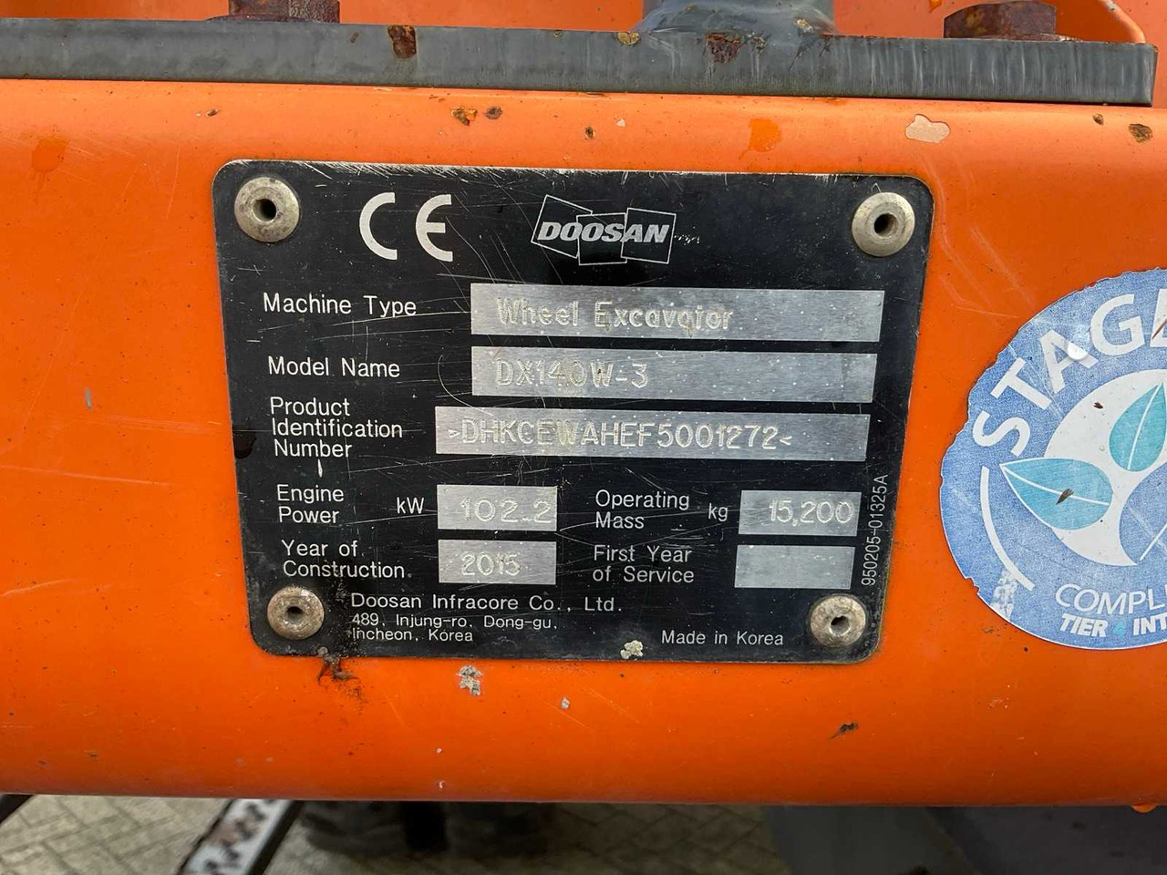 Wheel excavator Doosan DX140W-3: picture 24