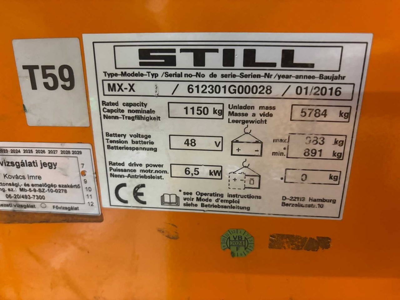 STILL - MX-X - VNA FORKLIFT TRUCK - 2016 - Forklift: picture 2 STILL - MX-X - VNA FORKLIFT TRUCK - 2016 - Forklift: picture 2