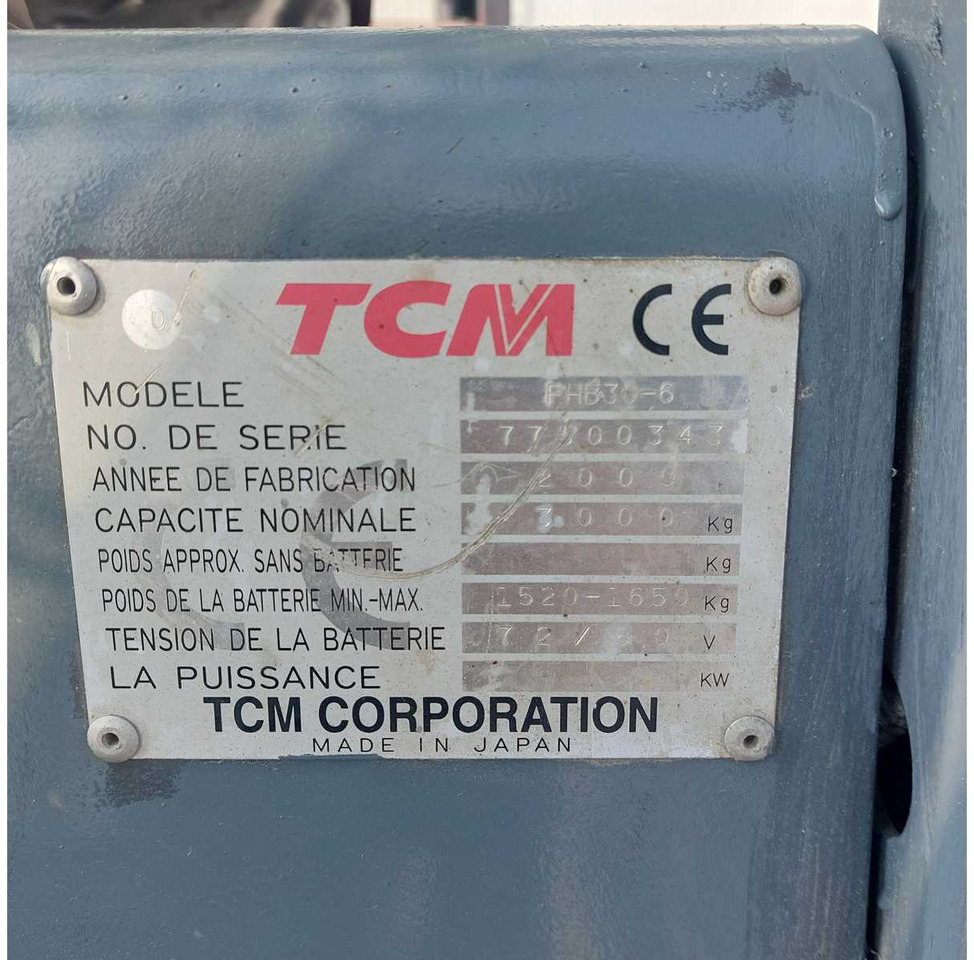 TCM - FHB30-6 - 30 Q FORKLIFT - 2000 - Forklift: picture 3 TCM - FHB30-6 - 30 Q FORKLIFT - 2000 - Forklift: picture 3