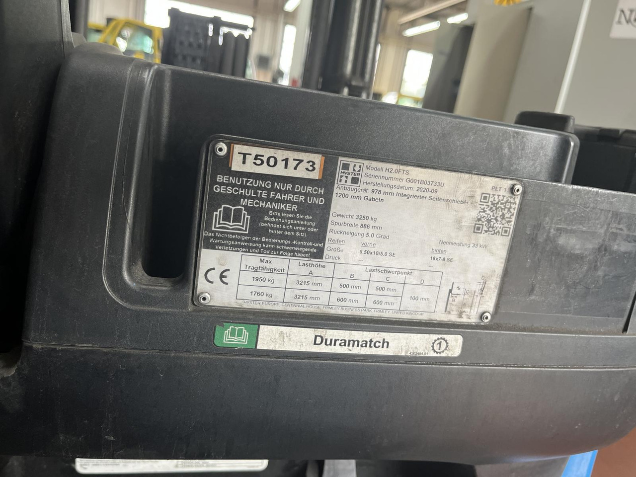 Hyster H2.0FTS - LPG forklift: picture 3 Hyster H2.0FTS - LPG forklift: picture 3