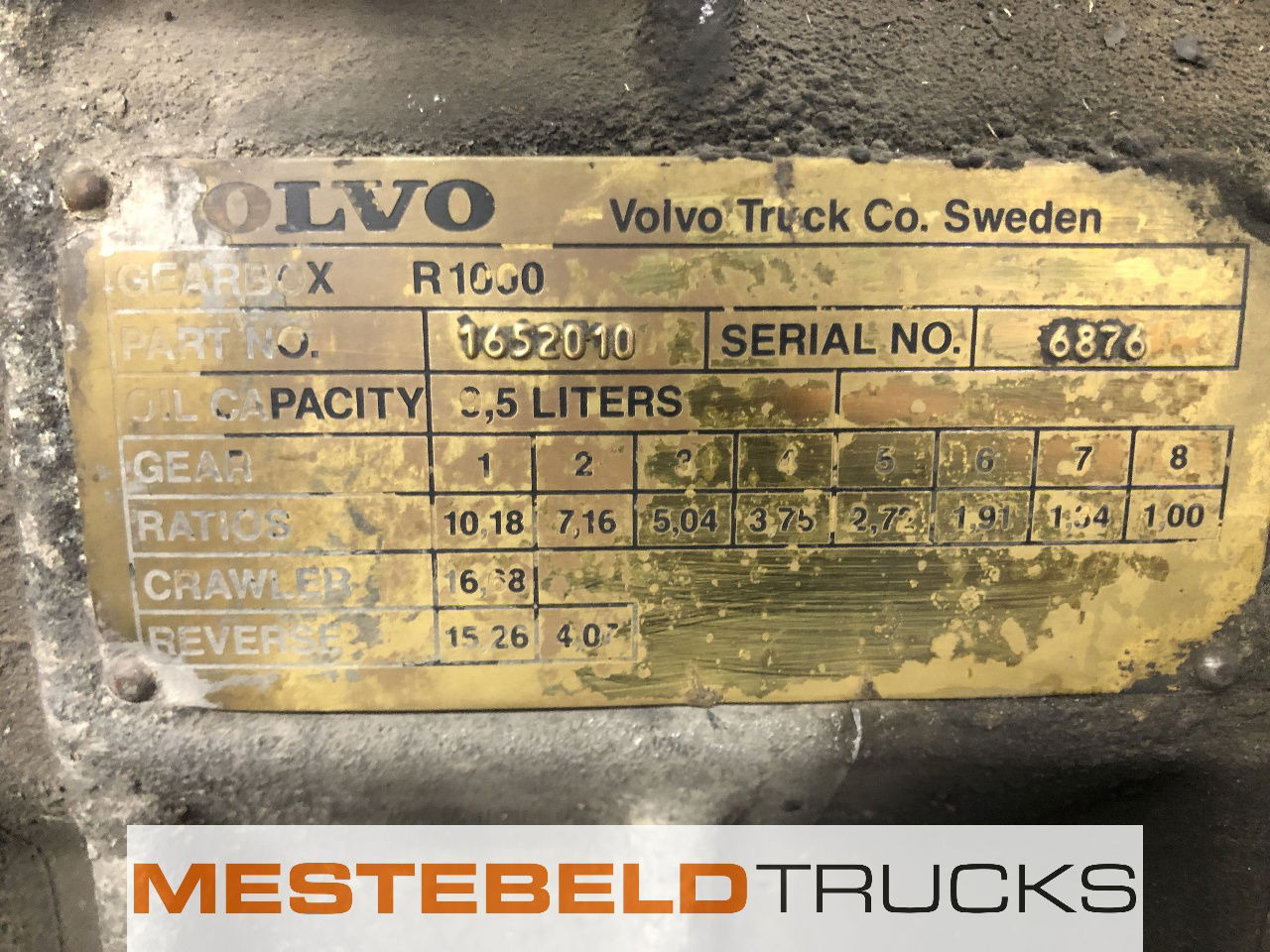 Volvo Versnellingsbak R1000 FL7 - Gearbox and parts for Truck: picture 5 Volvo Versnellingsbak R1000 FL7 - Gearbox and parts for Truck: picture 5