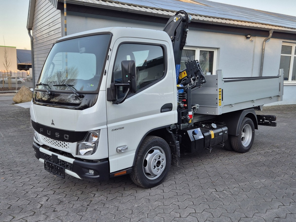 FUSO 3S15 Alukipper mit Ladekran 3 x hydr. - Tipper van: picture 1 FUSO 3S15 Alukipper mit Ladekran 3 x hydr. - Tipper van: picture 1