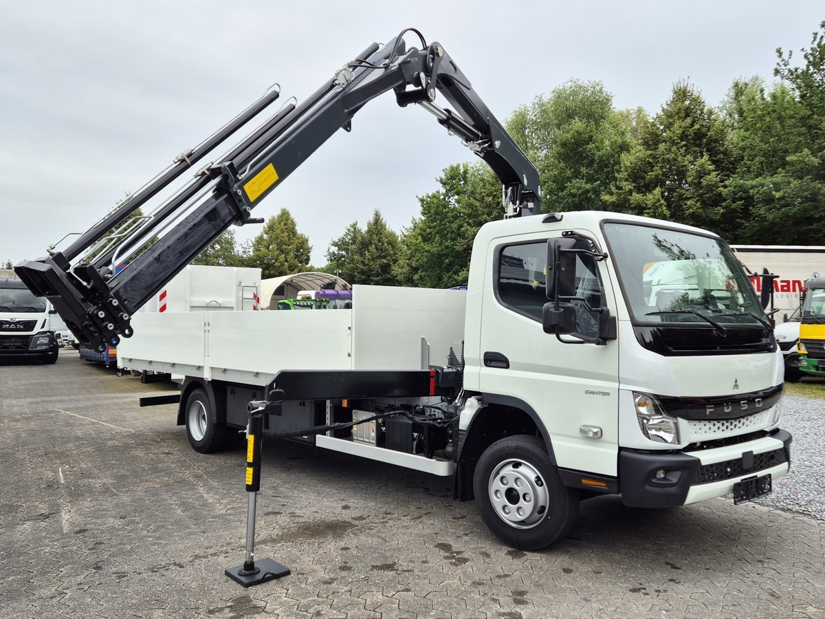 New Flatbed van FUSO FUSO 9C18 Canter Alu Pritsche 5.5m Kran 3x hydr.: picture 7