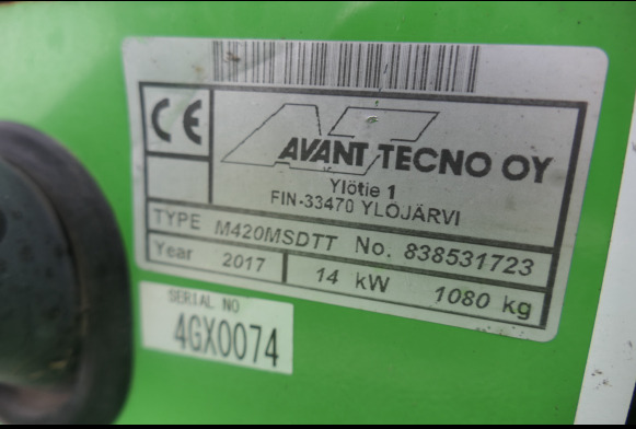 Mini chargeur articulé Avant Tecno M420MSDTT - Compact loader: picture 3 Mini chargeur articulé Avant Tecno M420MSDTT - Compact loader: picture 3