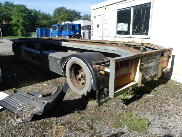 REF:5287 - Remorque porte-container Burg BPDA 10-10 B/1 - Roll-off/ Skip trailer: picture 3 REF:5287 - Remorque porte-container Burg BPDA 10-10 B/1 - Roll-off/ Skip trailer: picture 3