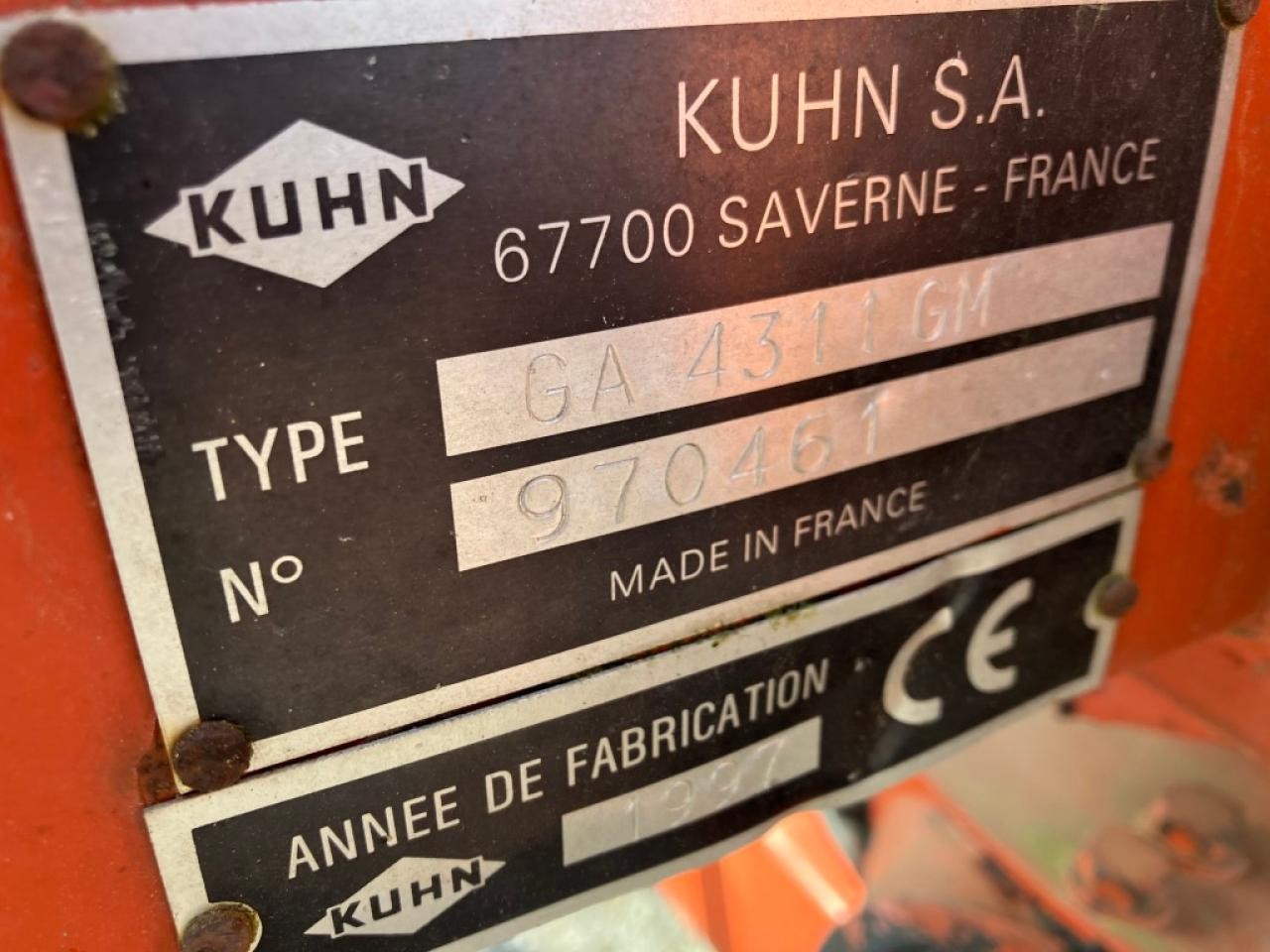 Kuhn GA 4311 GM - Tedder/ Rake: picture 3 Kuhn GA 4311 GM - Tedder/ Rake: picture 3