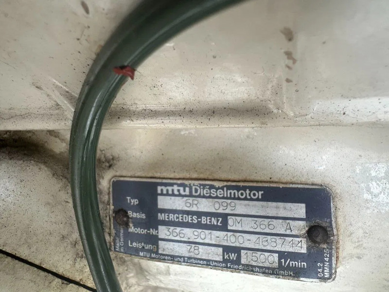 MTU 6R 099 Mercedes Benz OM 366 A 96 kVA Marine generatorset - Generator set: picture 5 MTU 6R 099 Mercedes Benz OM 366 A 96 kVA Marine generatorset - Generator set: picture 5
