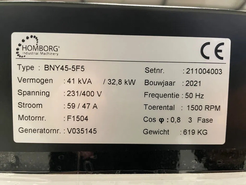 Yanmar 4TNV98CT-IHR Himoinsa HYW 45 Stage 5 45 kVA generatorset New ! - Generator set: picture 3 Yanmar 4TNV98CT-IHR Himoinsa HYW 45 Stage 5 45 kVA generatorset New ! - Generator set: picture 3