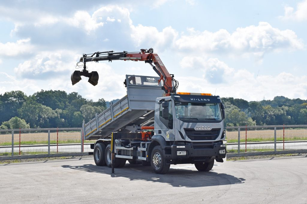 Iveco TRAKKER 410*Kipper 5,20m*ATLAS 165.2E * FUNK/6x4 - Crane truck, Tipper: picture 2 Iveco TRAKKER 410*Kipper 5,20m*ATLAS 165.2E * FUNK/6x4 - Crane truck, Tipper: picture 2