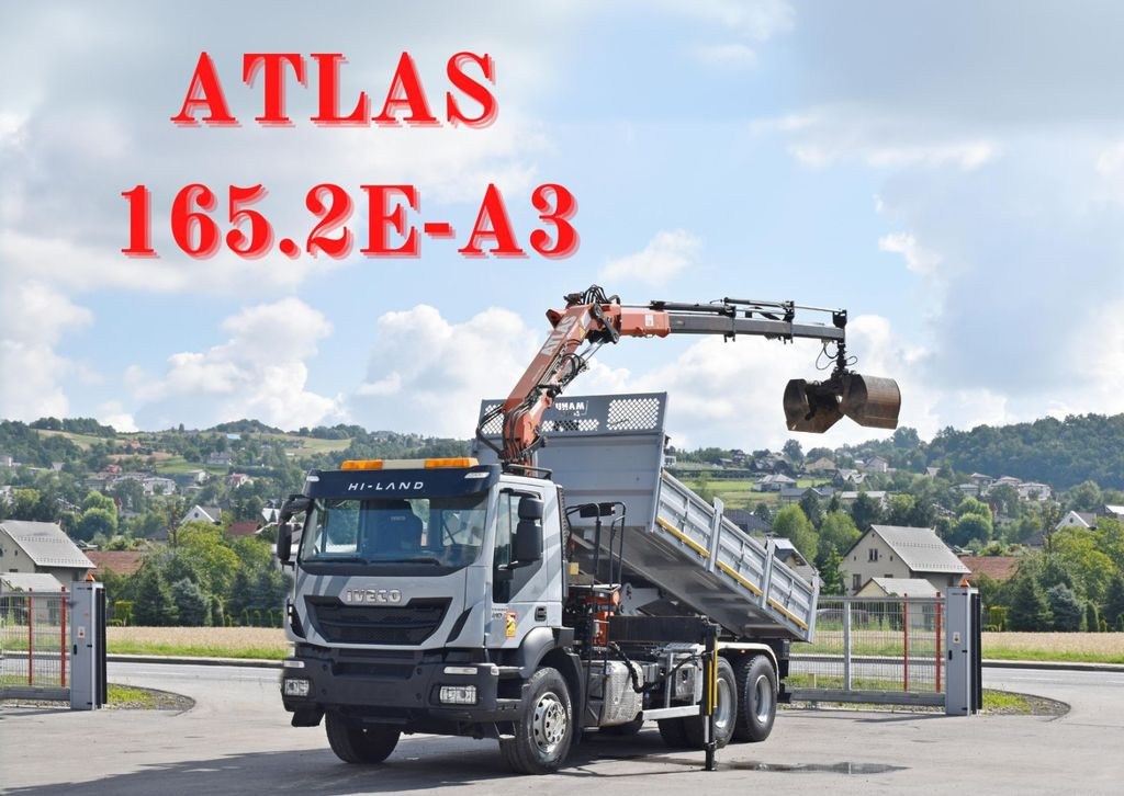 Iveco TRAKKER 410*Kipper 5,20m*ATLAS 165.2E * FUNK/6x4 - Crane truck, Tipper: picture 1 Iveco TRAKKER 410*Kipper 5,20m*ATLAS 165.2E * FUNK/6x4 - Crane truck, Tipper: picture 1