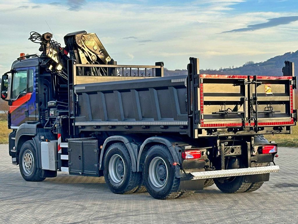 Tipper, Crane truck MAN TGS 33.480 * HIAB 288 EP - 4 HIDUO/ FUNK * 6x4: picture 8