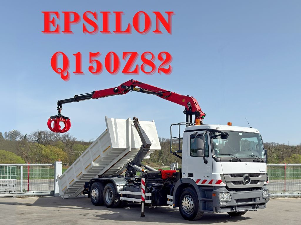 Mercedes-Benz ACTROS 2536 * Abrollkipper + EPSILON Q150Z82 - Hook lift truck: picture 1 Mercedes-Benz ACTROS 2536 * Abrollkipper + EPSILON Q150Z82 - Hook lift truck: picture 1