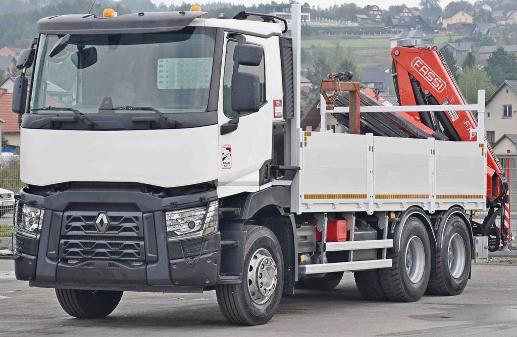 Renault C 380*PRITSCHE 5,45m*FASSI F175A.0.22+ FUNK/6x4 - Crane truck, Dropside/ Flatbed truck: picture 4 Renault C 380*PRITSCHE 5,45m*FASSI F175A.0.22+ FUNK/6x4 - Crane truck, Dropside/ Flatbed truck: picture 4