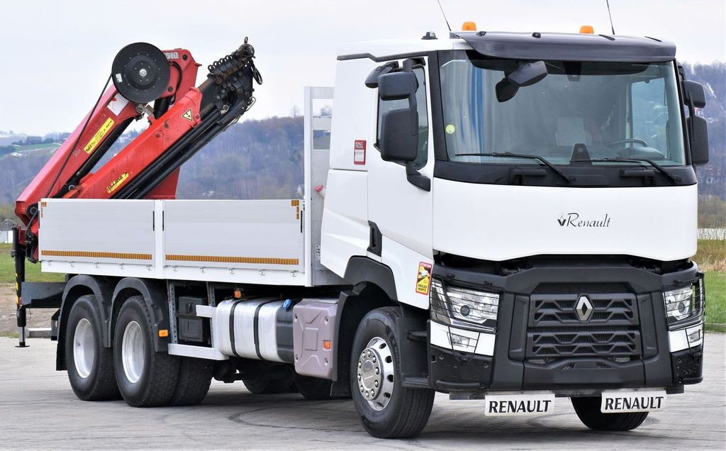 Renault C 460 * HMF 1510 K6 + FUNK * 6x4 Renault C 460 * HMF 1510 K6 + FUNK * 6x4 - Crane truck, Dropside/ Flatbed truck: picture 4 Renault C 460 * HMF 1510 K6 + FUNK * 6x4 Renault C 460 * HMF 1510 K6 + FUNK * 6x4 - Crane truck, Dropside/ Flatbed truck: picture 4