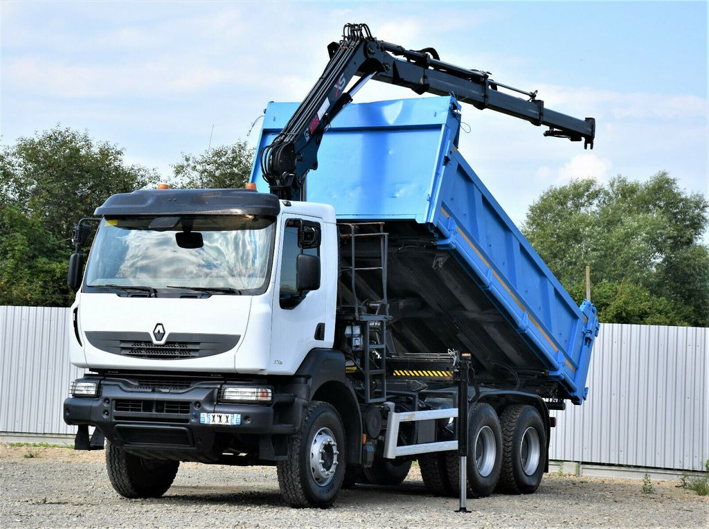 Renault KERAX 370 DXI* HIAB 122B-3 HIDUO/FUNK * 6x4 - Tipper, Crane truck: picture 1 Renault KERAX 370 DXI* HIAB 122B-3 HIDUO/FUNK * 6x4 - Tipper, Crane truck: picture 1