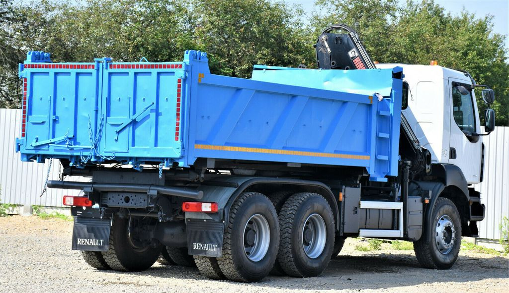 Crane truck, Tipper Renault KERAX 370 DXI* HIAB 122B-3 HIDUO/FUNK * 6x4: picture 7