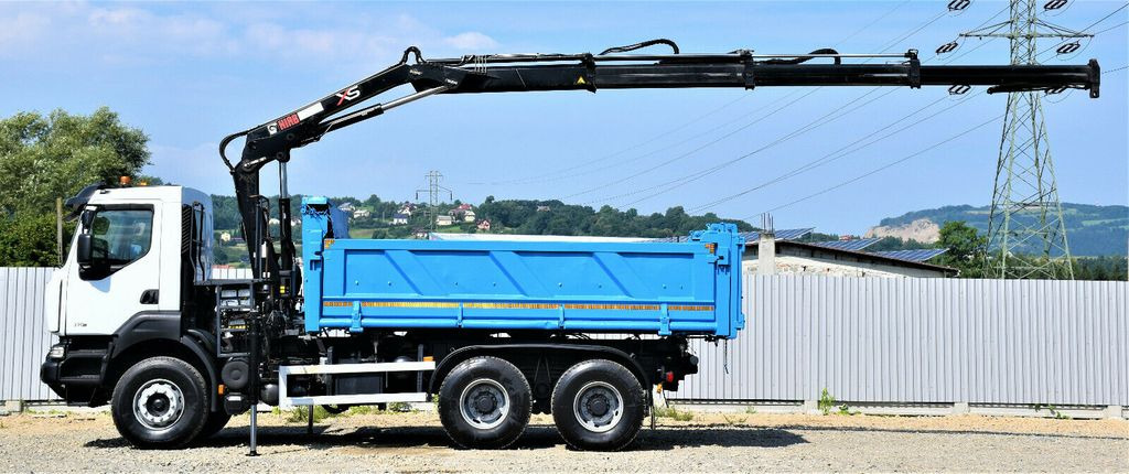 Crane truck, Tipper Renault KERAX 370 DXI* HIAB 122B-3 HIDUO/FUNK * 6x4: picture 6