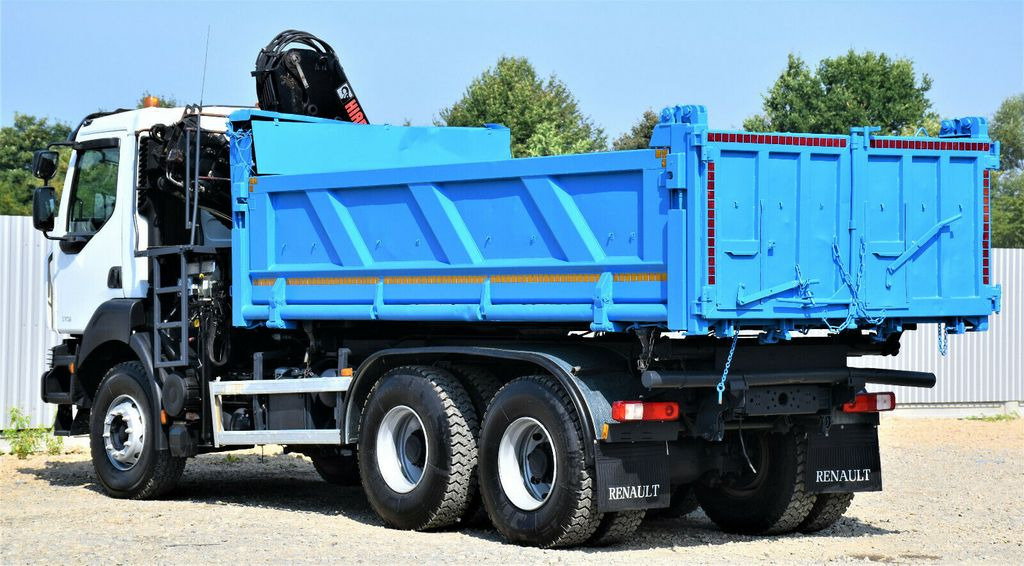 Crane truck, Tipper Renault KERAX 370 DXI* HIAB 122B-3 HIDUO/FUNK * 6x4: picture 8