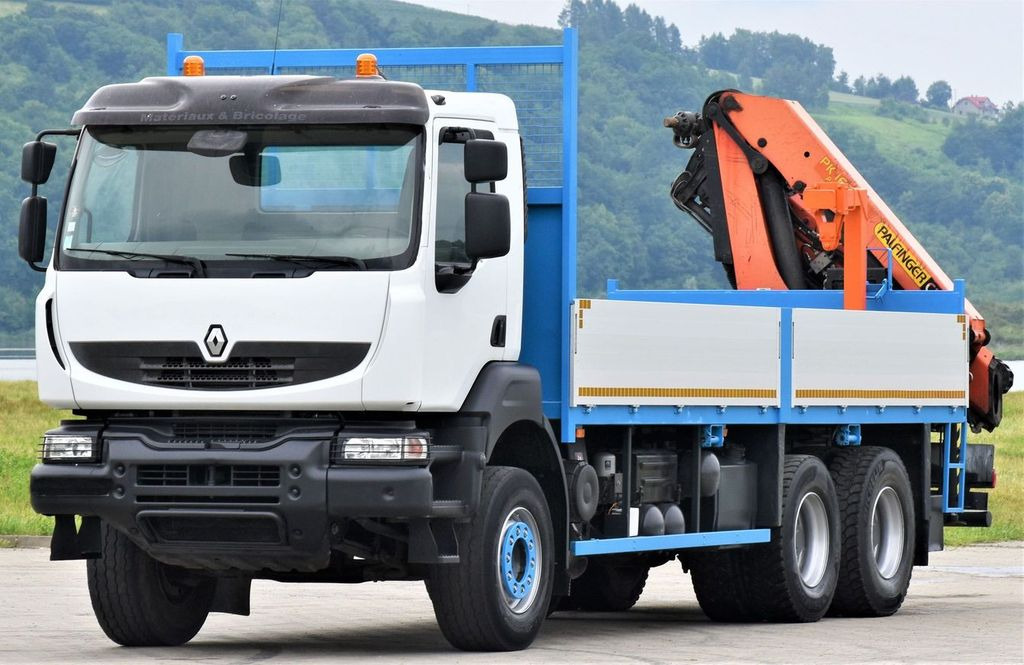 Renault KERAX 370 *PK 16502 + FUNK / 6x4 * TOP - Crane truck, Dropside/ Flatbed truck: picture 4 Renault KERAX 370 *PK 16502 + FUNK / 6x4 * TOP - Crane truck, Dropside/ Flatbed truck: picture 4