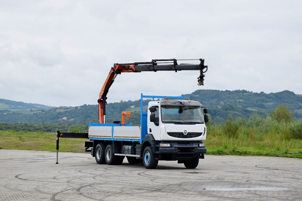 Renault KERAX 370 *PK 16502 + FUNK / 6x4 * TOP - Crane truck, Dropside/ Flatbed truck: picture 2 Renault KERAX 370 *PK 16502 + FUNK / 6x4 * TOP - Crane truck, Dropside/ Flatbed truck: picture 2