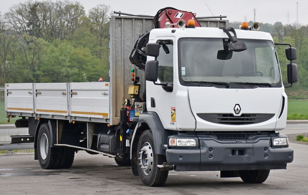 Renault MIDLUM 220 DXI *PRITSCHE 7,35m * KRAN + FUNK - Crane truck, Dropside/ Flatbed truck: picture 3 Renault MIDLUM 220 DXI *PRITSCHE 7,35m * KRAN + FUNK - Crane truck, Dropside/ Flatbed truck: picture 3