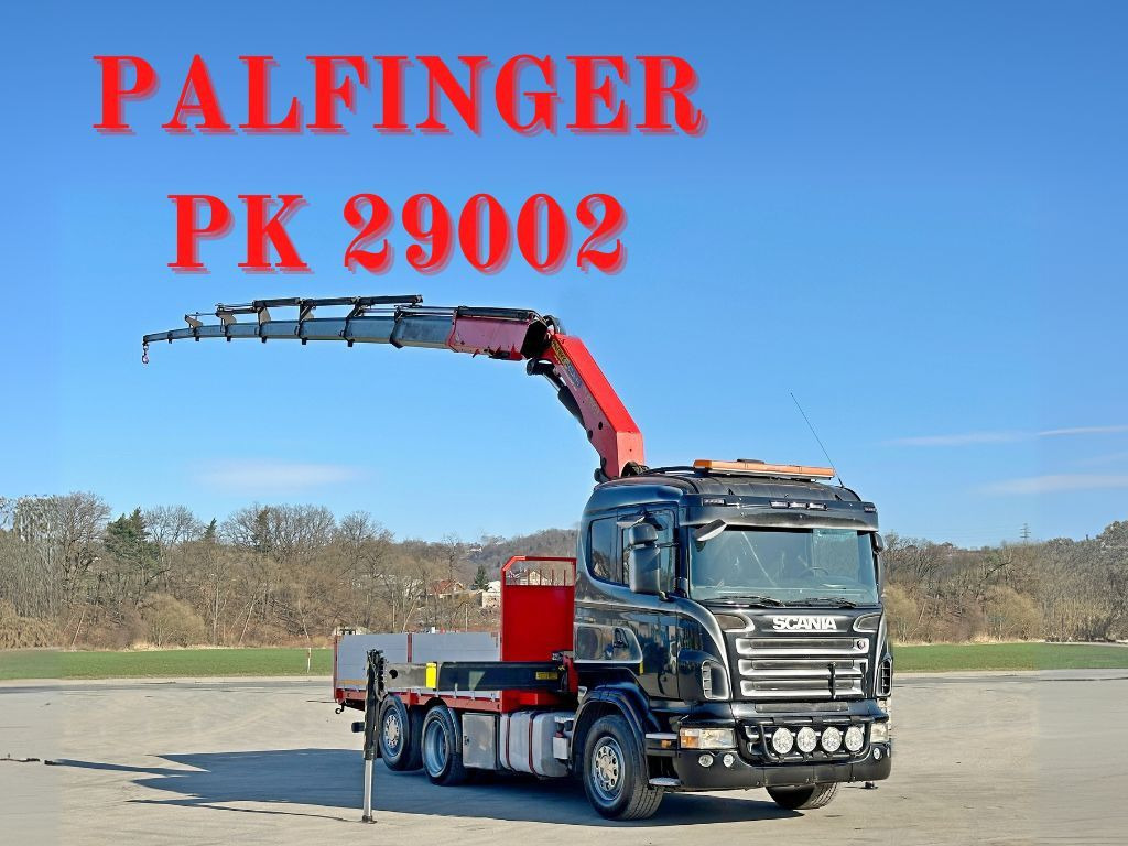 Scania P450 *PRITSCHE 5,05m * PK 29002/FUNK *TOPZUSTAND - Crane truck: picture 1 Scania P450 *PRITSCHE 5,05m * PK 29002/FUNK *TOPZUSTAND - Crane truck: picture 1